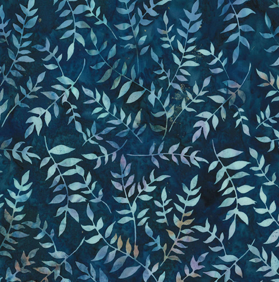 Hoffman California Fabrics - Very Berry Blue - V2520-19-Navy