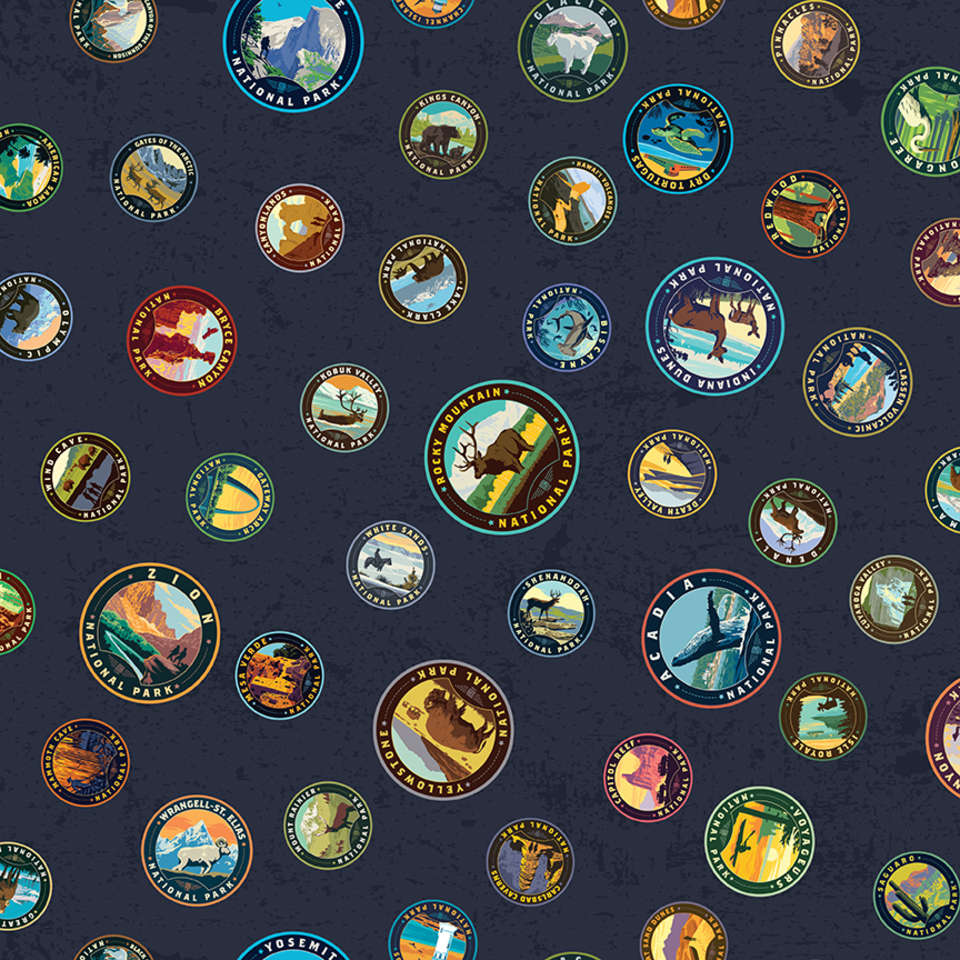 Riley Blake Designs - National Parks 2022 R4 - CD13292-NAVY