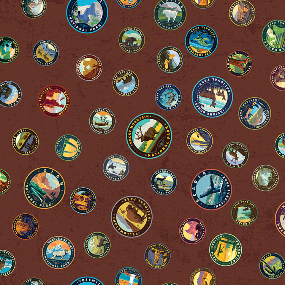 Riley Blake Designs - National Parks 2022 R4 - CD13292-BROWN
