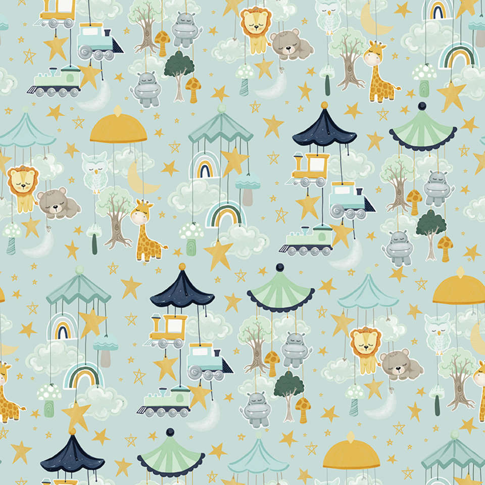 Riley Blake Designs - It's a Boy - C13251-AQUA