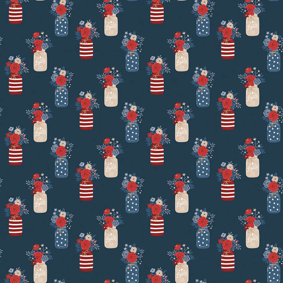 Riley Blake Designs - Quilt Labels - C13182-NAVY