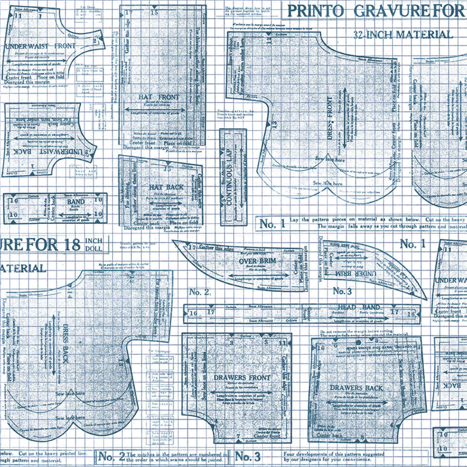 Riley Blake Designs - Sew Journal - C13890-DENIM