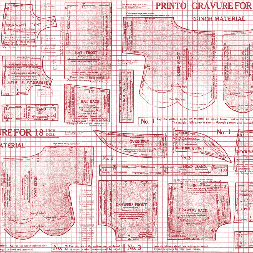 Riley Blake Designs - Sew Journal - C13890-RED