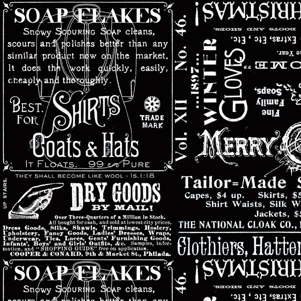 Riley Blake Designs - White as Snow - C13554-BLACK