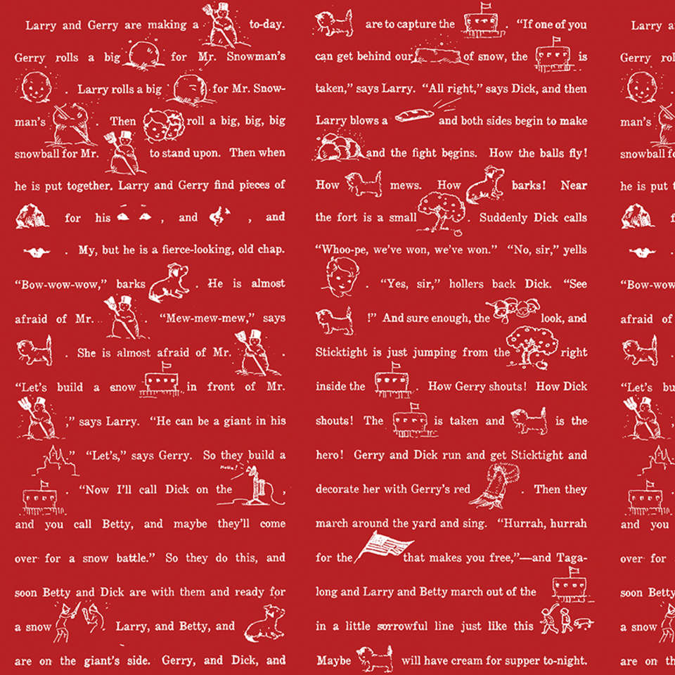 Riley Blake Designs - White as Snow - C13563-RED