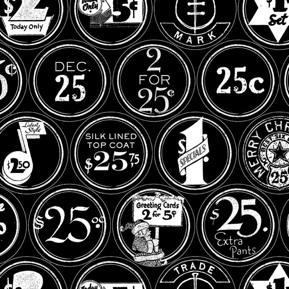 Riley Blake Designs - White as Snow - C13557-BLACK