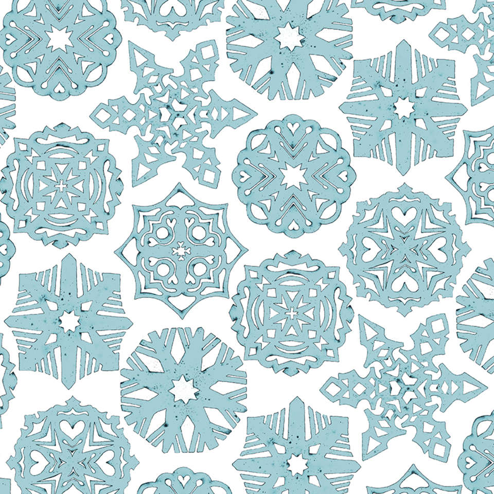 Riley Blake Designs - White as Snow - C13564-BLUE