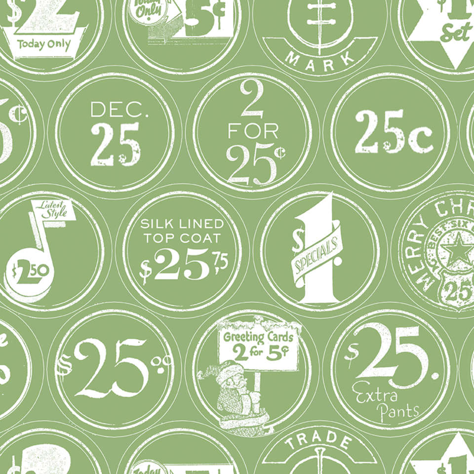 Riley Blake Designs - White as Snow - C13557-GREEN