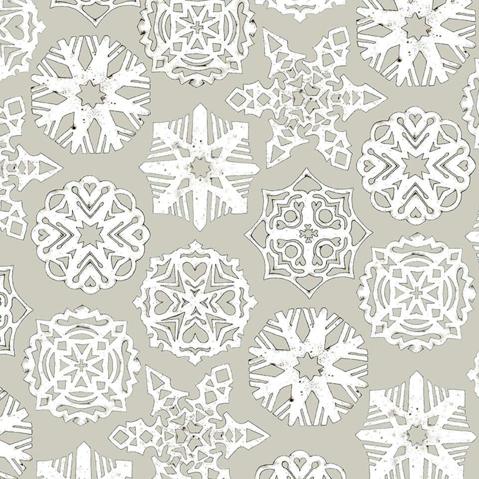 Riley Blake Designs - White as Snow - C13564-GRAY