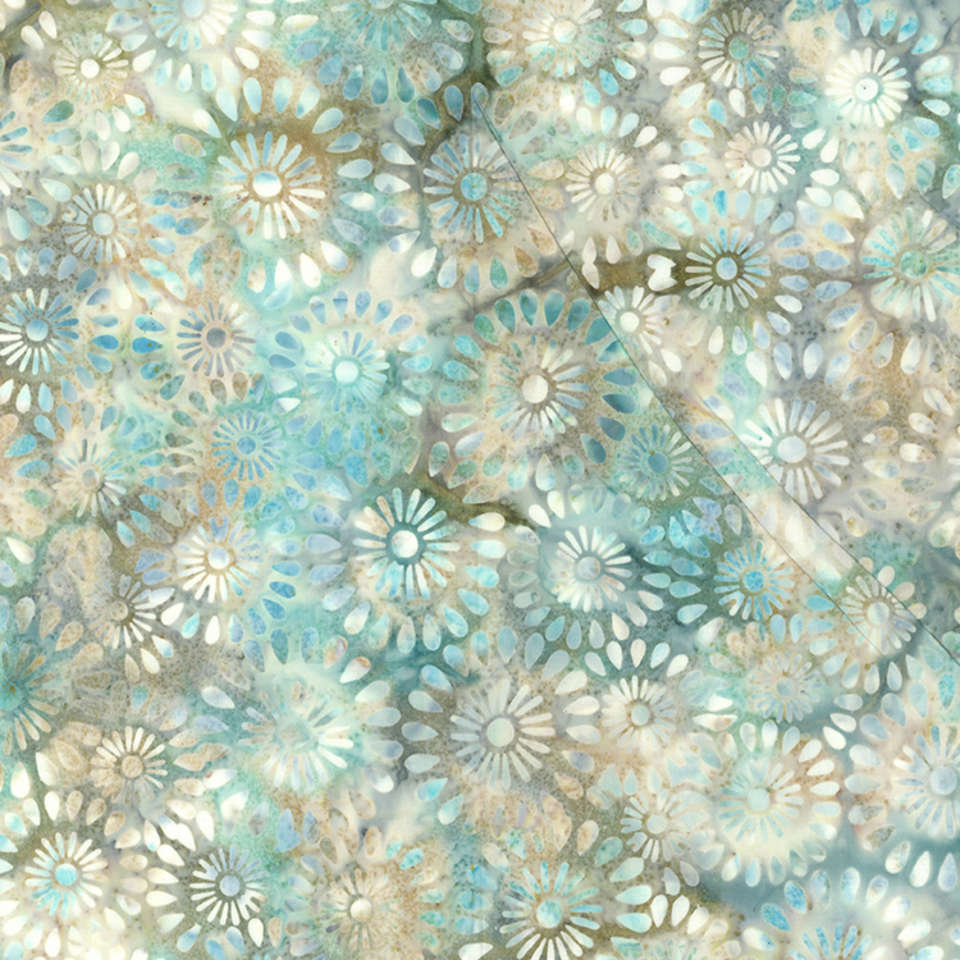 Hoffman California Fabrics - Breeze - V2538-489-Seagull