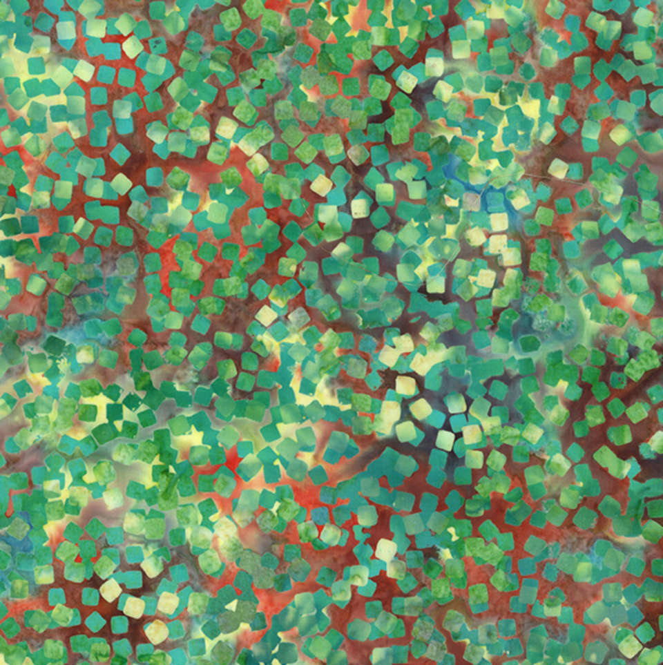 Hoffman California Fabrics - Boho - V2541-710-Shamrock