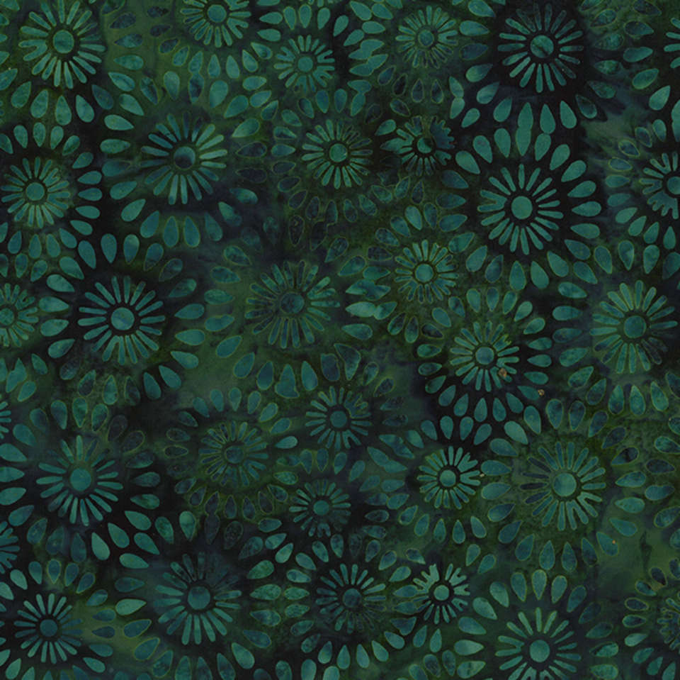 Hoffman California Fabrics - Brilliant Gems - V2538-473-Basil