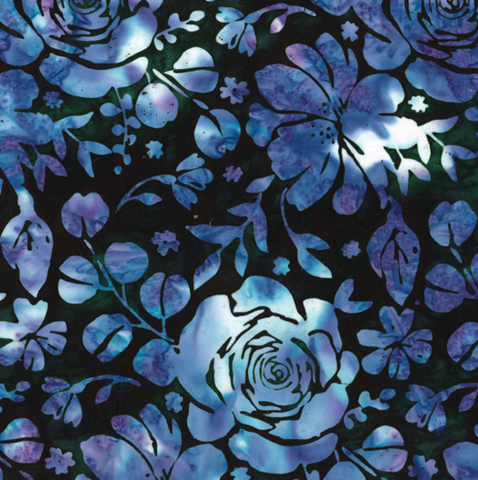 Hoffman California Fabrics - Brilliant Gems - V2533-216-Black-Jade
