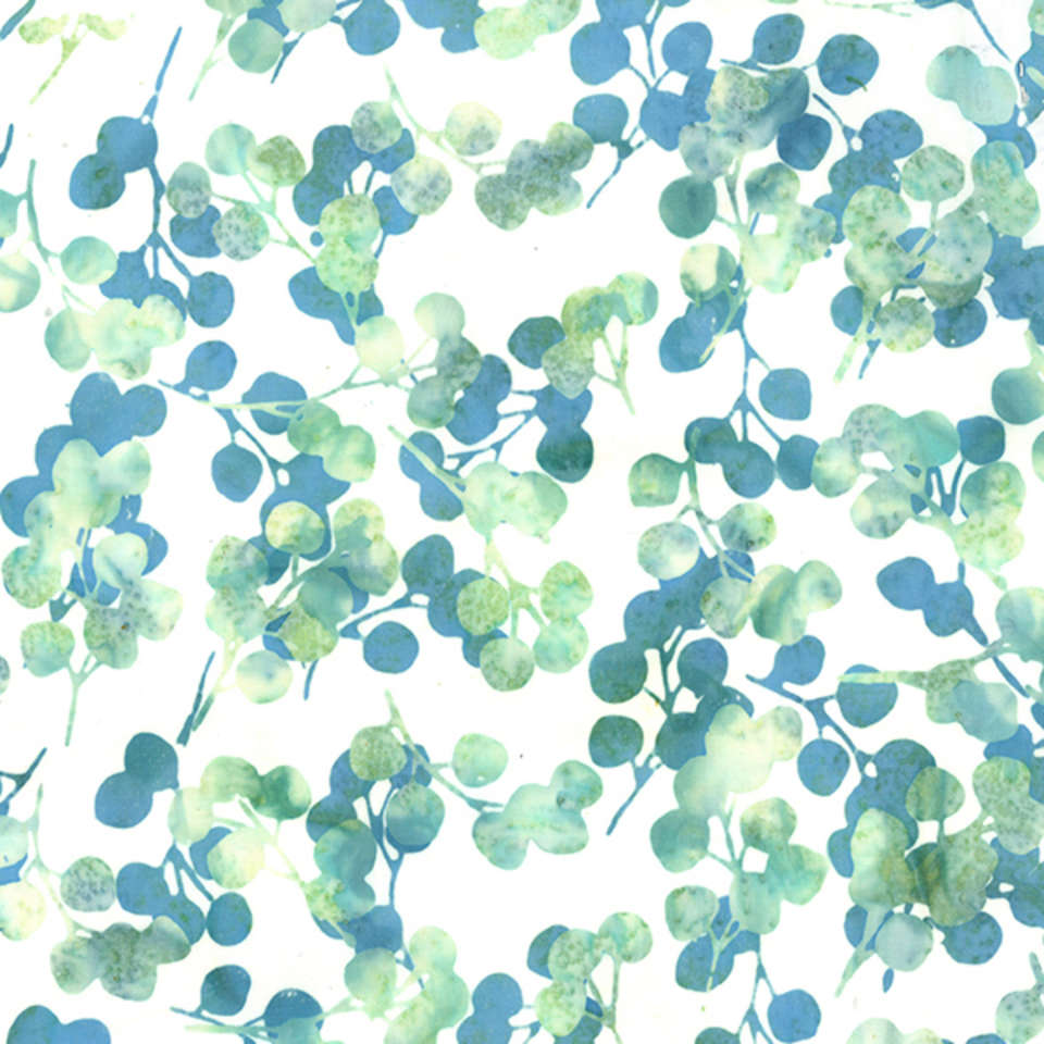 Hoffman California Fabrics - Seascape - V2531-581-Bluegrass