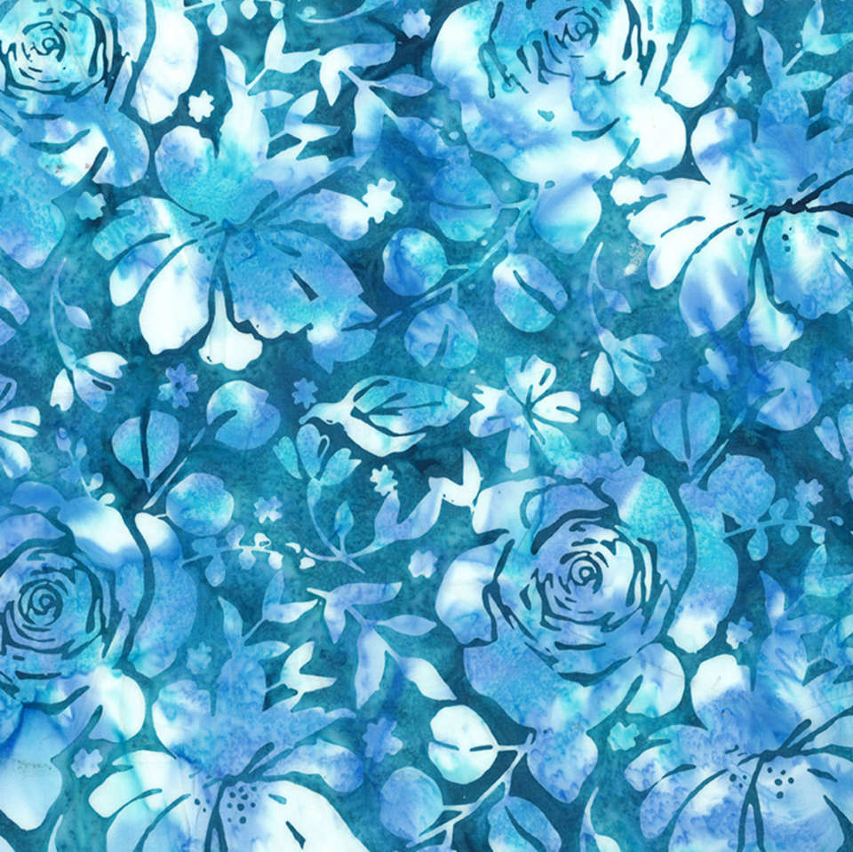 Hoffman California Fabrics - Seascape - V2533-320-Manatee