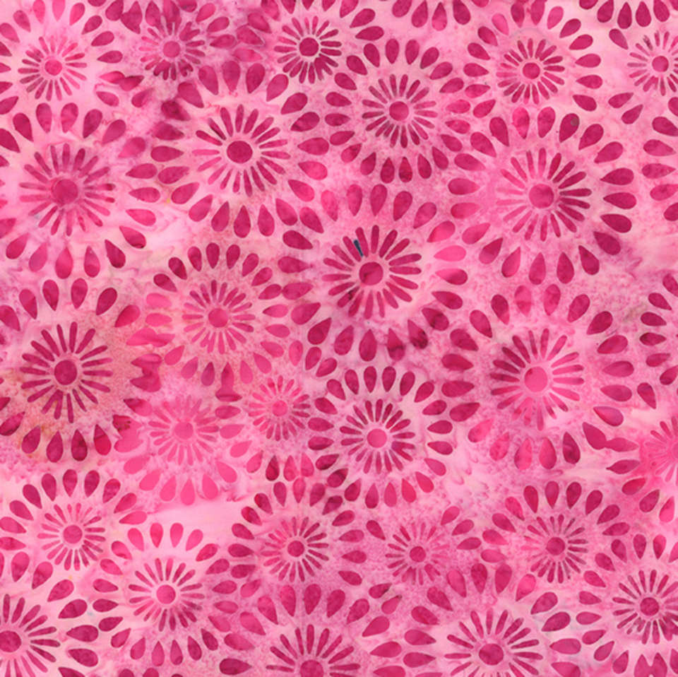 Hoffman California Fabrics - Violet and Pink Skies - V2538-97-Raspberry