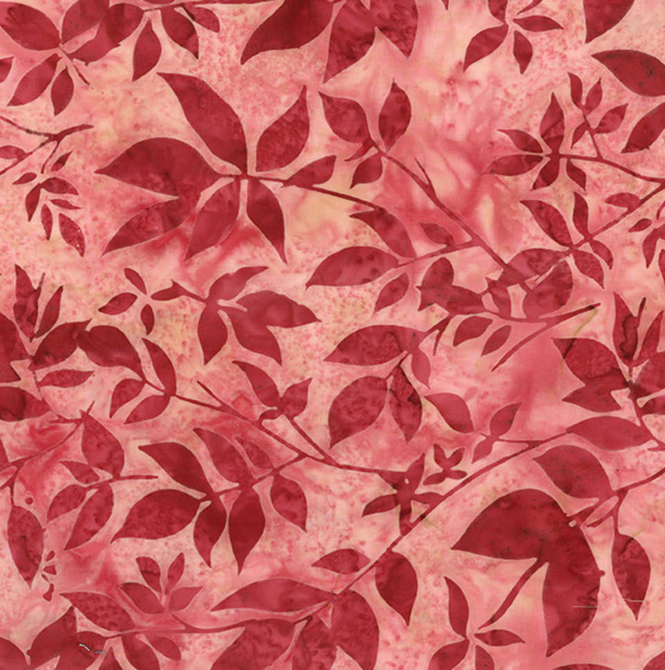 Hoffman California Fabrics - Garnet Glow - V2550-218-Camellia
