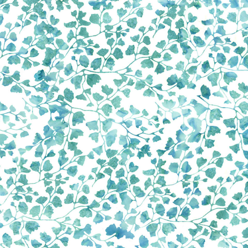 Hoffman California Fabrics - Prismatic Blooms - V2551-320-Manatee