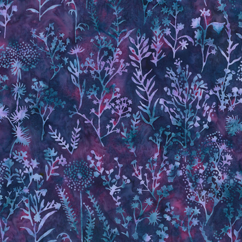 Hoffman California Fabrics - Prismatic Blooms - V2555-405-Wildberry