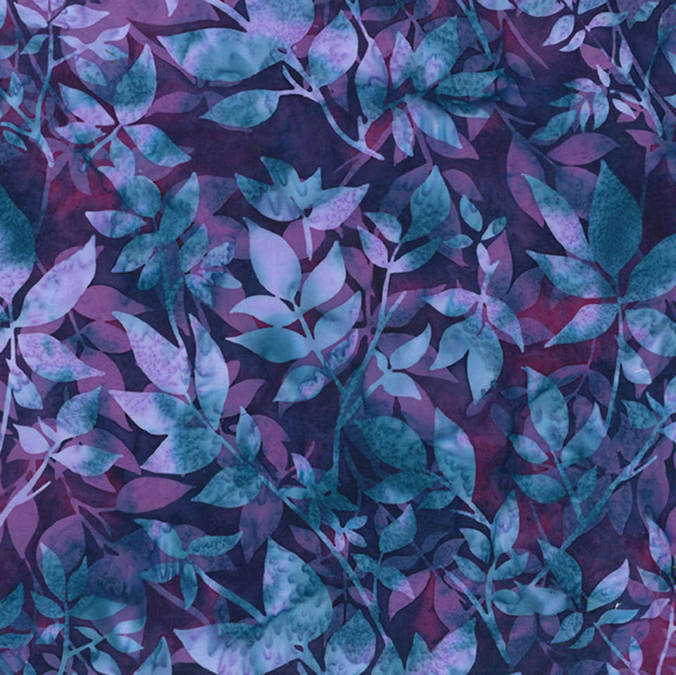 Hoffman California Fabrics - Prismatic Blooms - V2550 405-Wildberry