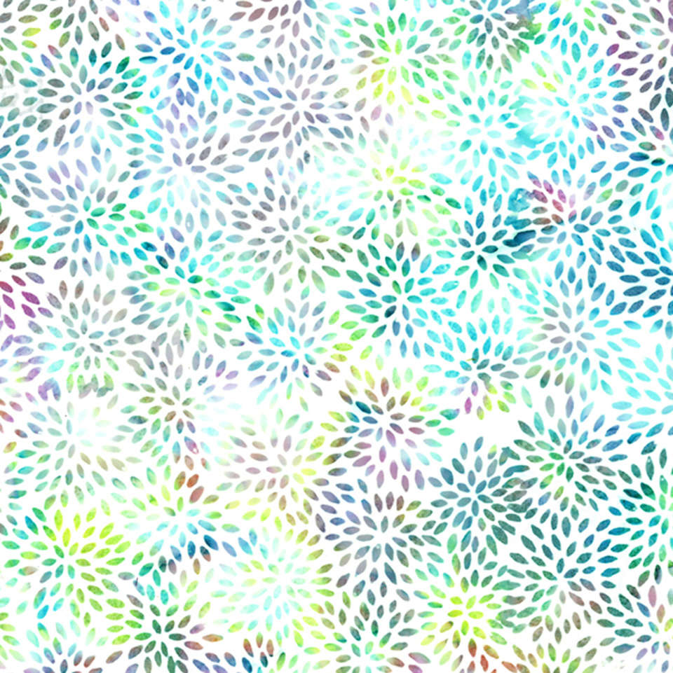 Hoffman California Fabrics - Prismatic Blooms - V2558-135-Pastel