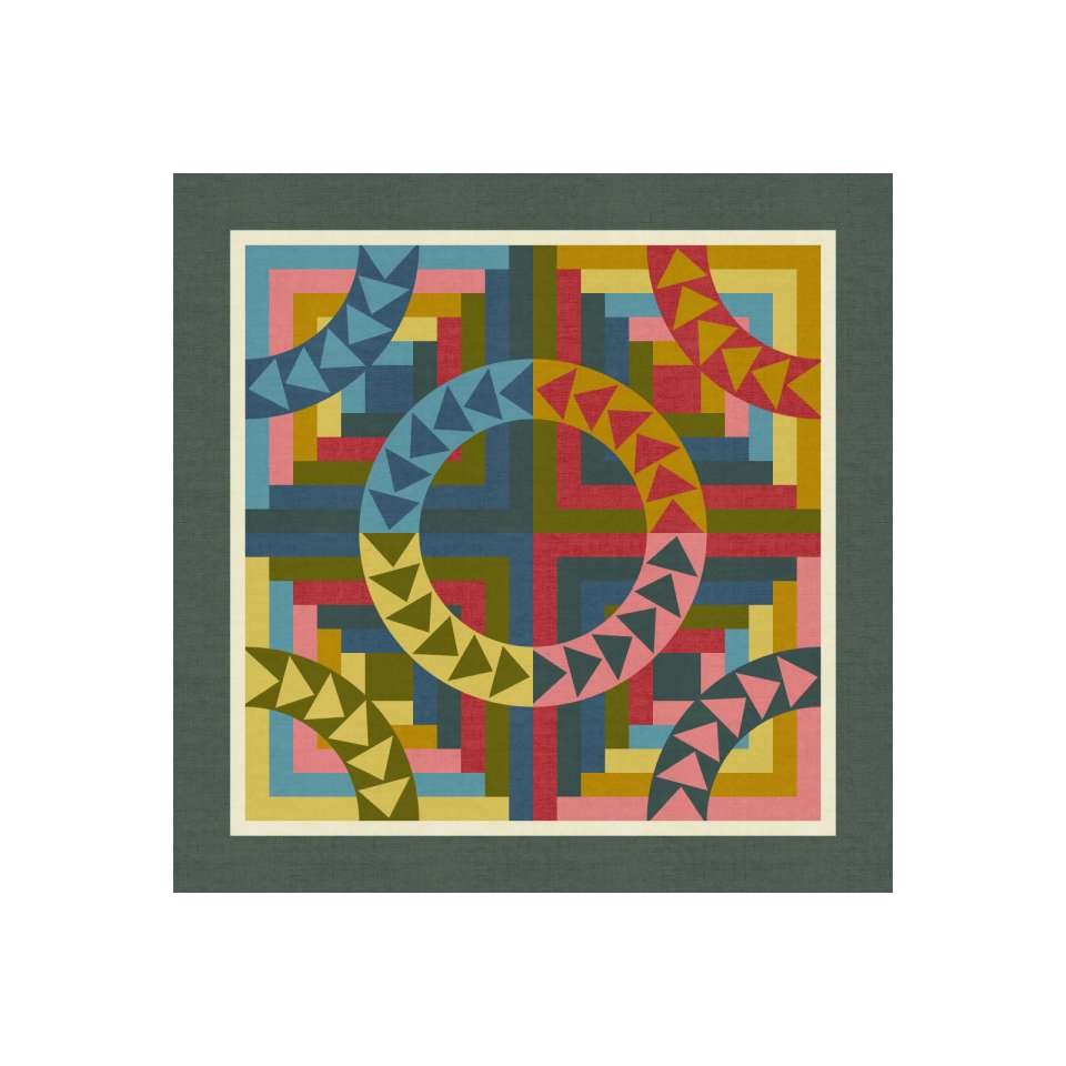 Lincoln Log Cabin in Linen Texture Quilt Kits Marketplace Quiltster