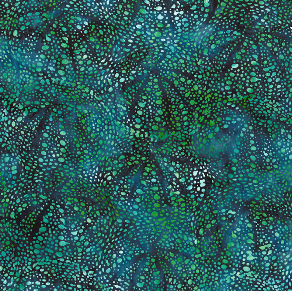 Hoffman California Fabrics - Jelly Fish Batiks - MR43-21-Teal