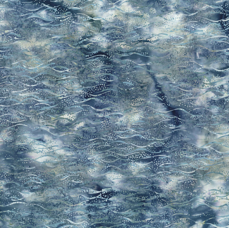 Hoffman California Fabrics - Jelly Fish Batiks - MR44-176-Ice