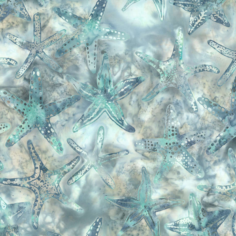 Hoffman California Fabrics - Jelly Fish Batiks - MR46-402-Seaglass