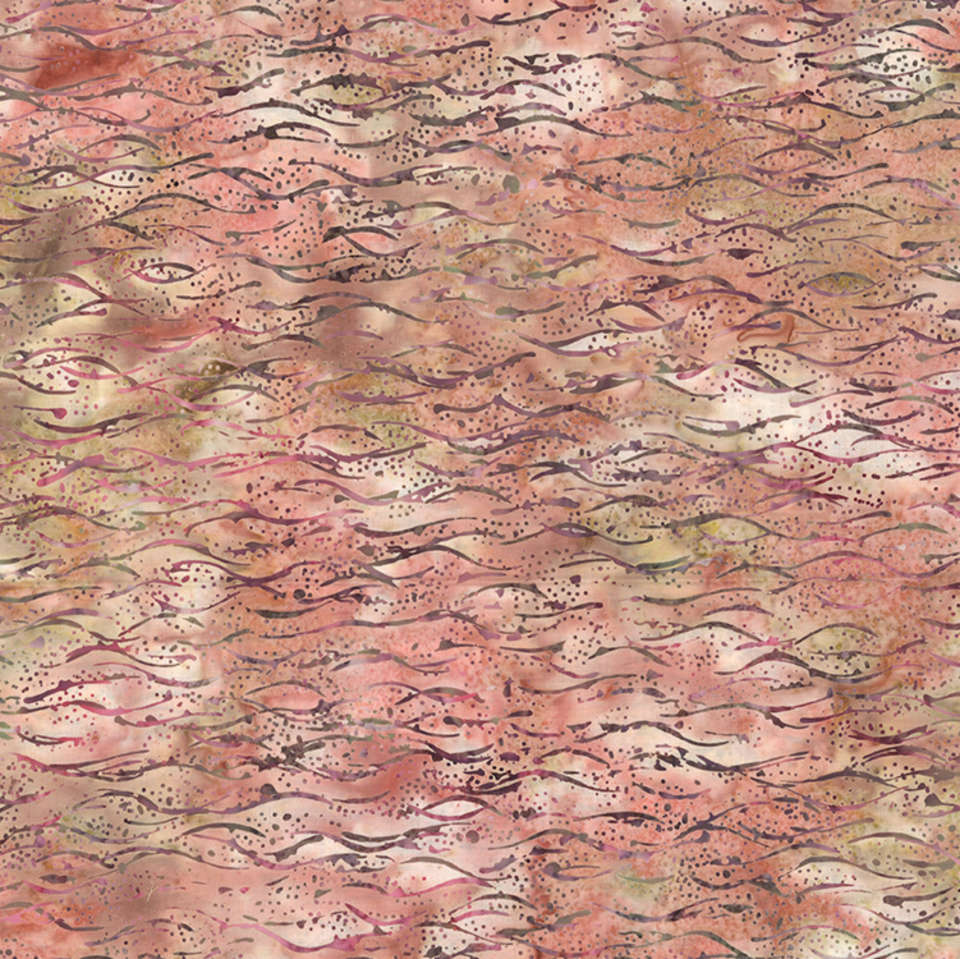 Hoffman California Fabrics - Jelly Fish Batiks - MR44-27-Peach