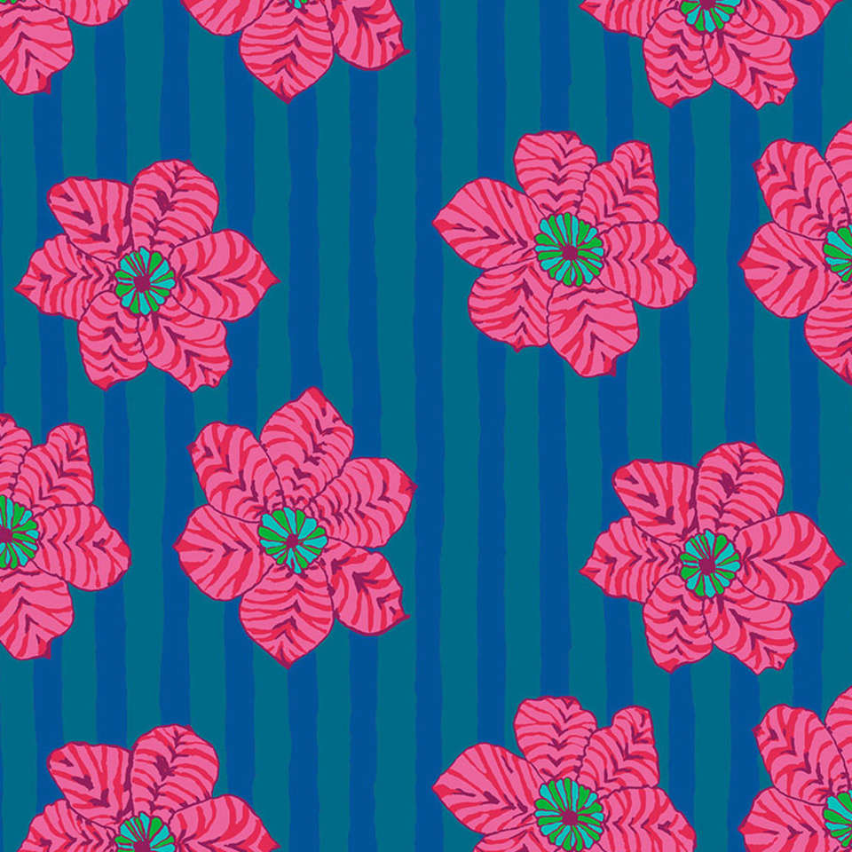 Free Spirit - Kaffe Fassett Collective August 2023 - PWBM091.BLUE