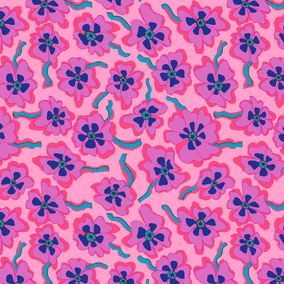 Free Spirit - Kaffe Fassett Collective August 2023 - PWBM088.PINK