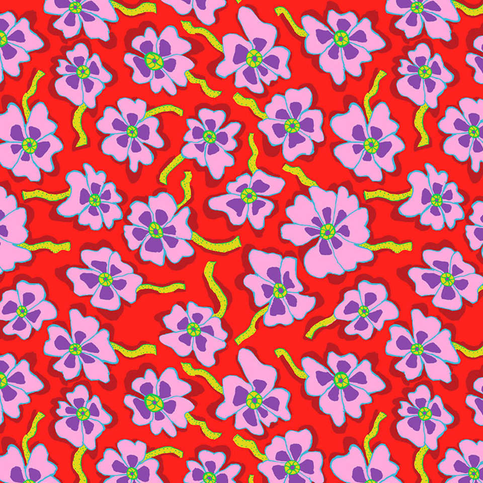 Free Spirit - Kaffe Fassett Collective August 2023 - PWBM088.RED