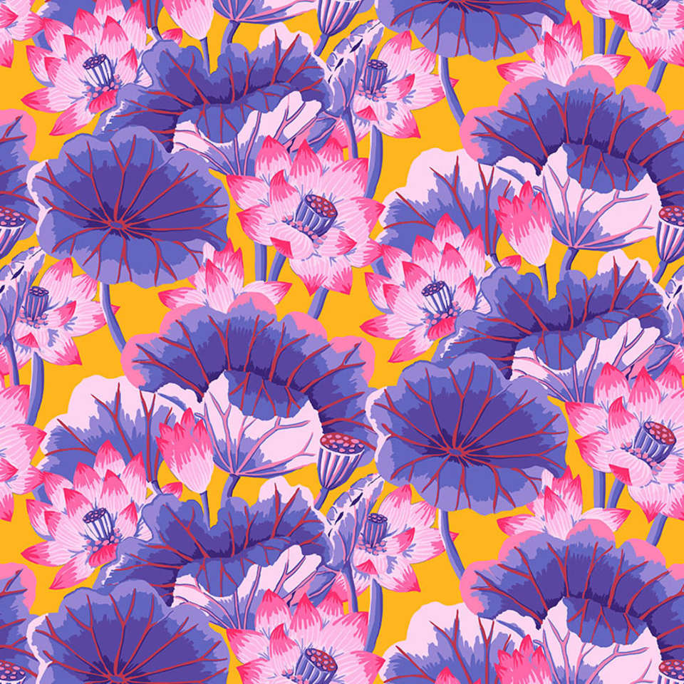 Free Spirit - Kaffe Fassett Collective August 2023 - PWGP093.PURPLE