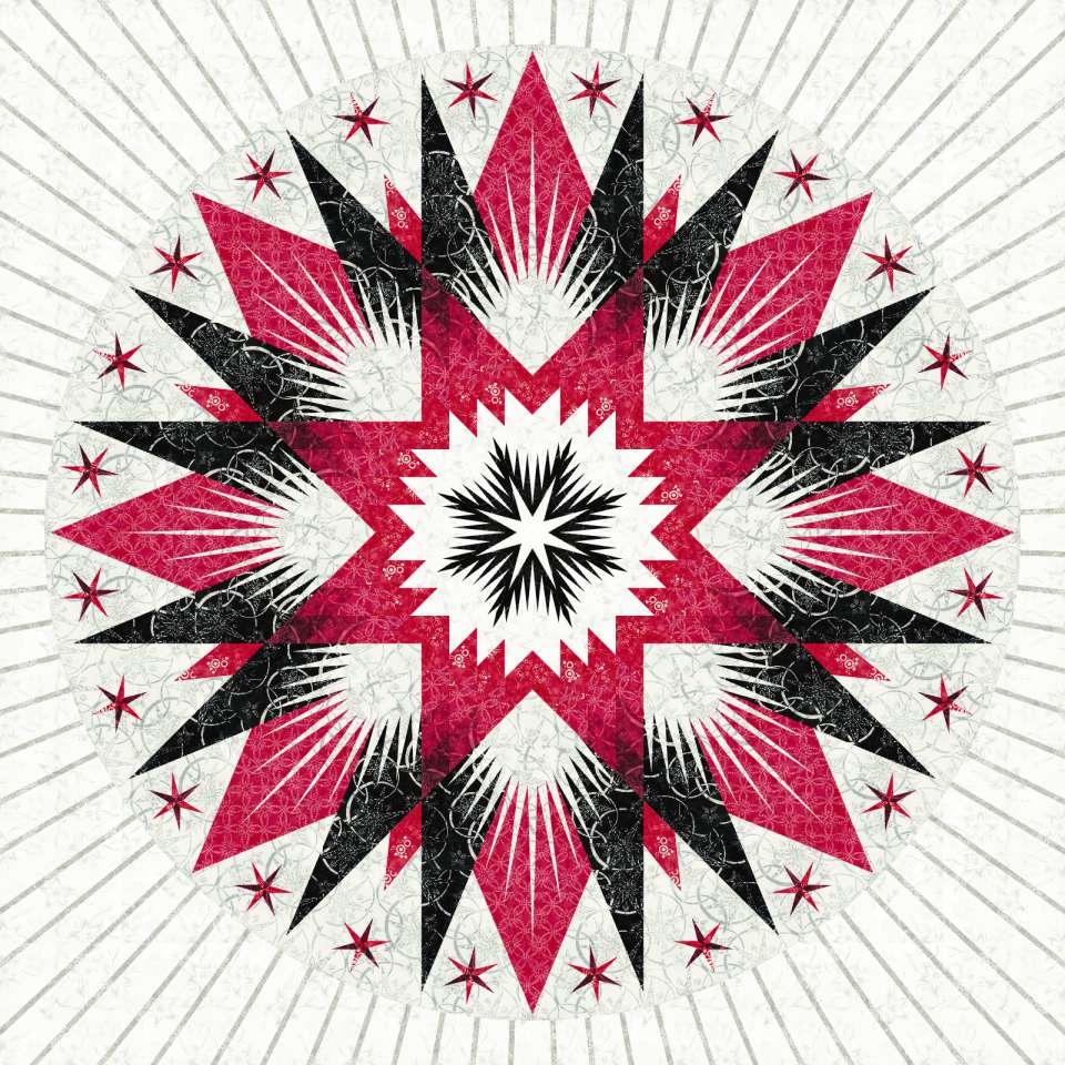 Pocket Full of Posies in Kaffe • 99x99 Sale: $239.40 ($342.00) Fabric Only Sale: $365.54 ($522.25) Kit with Replacement Papers Sale: $385.70 ($551.00) Kit with Pattern 