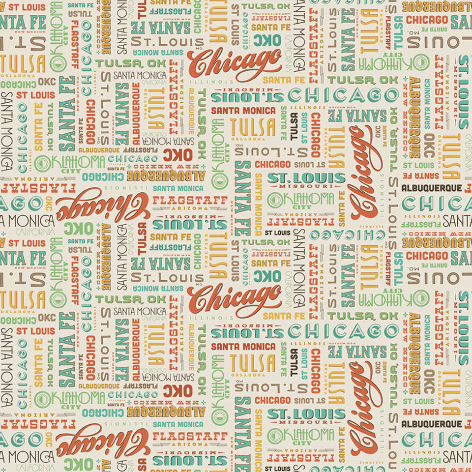 Riley Blake Designs - Route 66 - C15012-CREAM