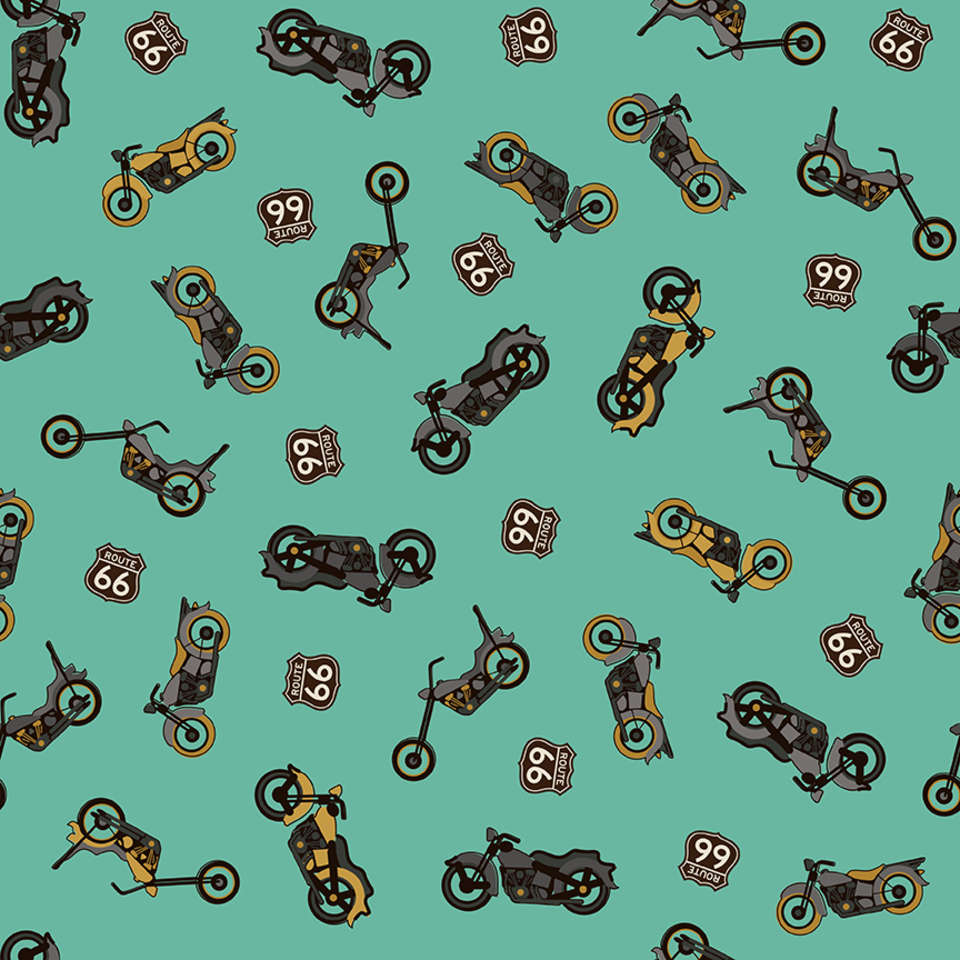 Riley Blake Designs - Route 66 - C15011-SEAGLASS