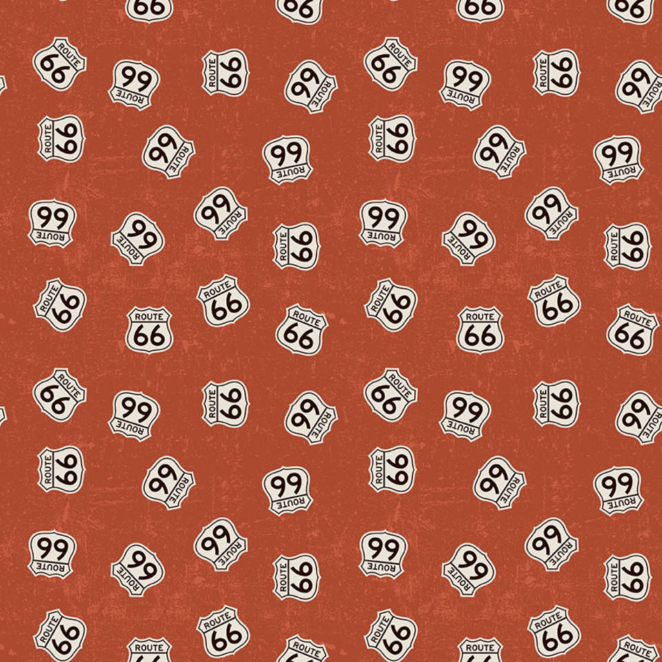 Riley Blake Designs - Route 66 - C15013-RUST