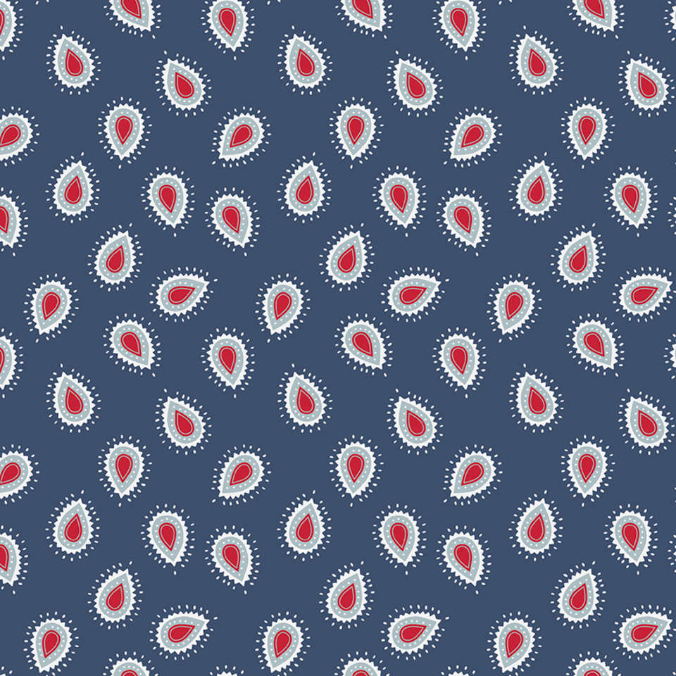 Riley Blake Designs - American Beauty - C14442-NAVY