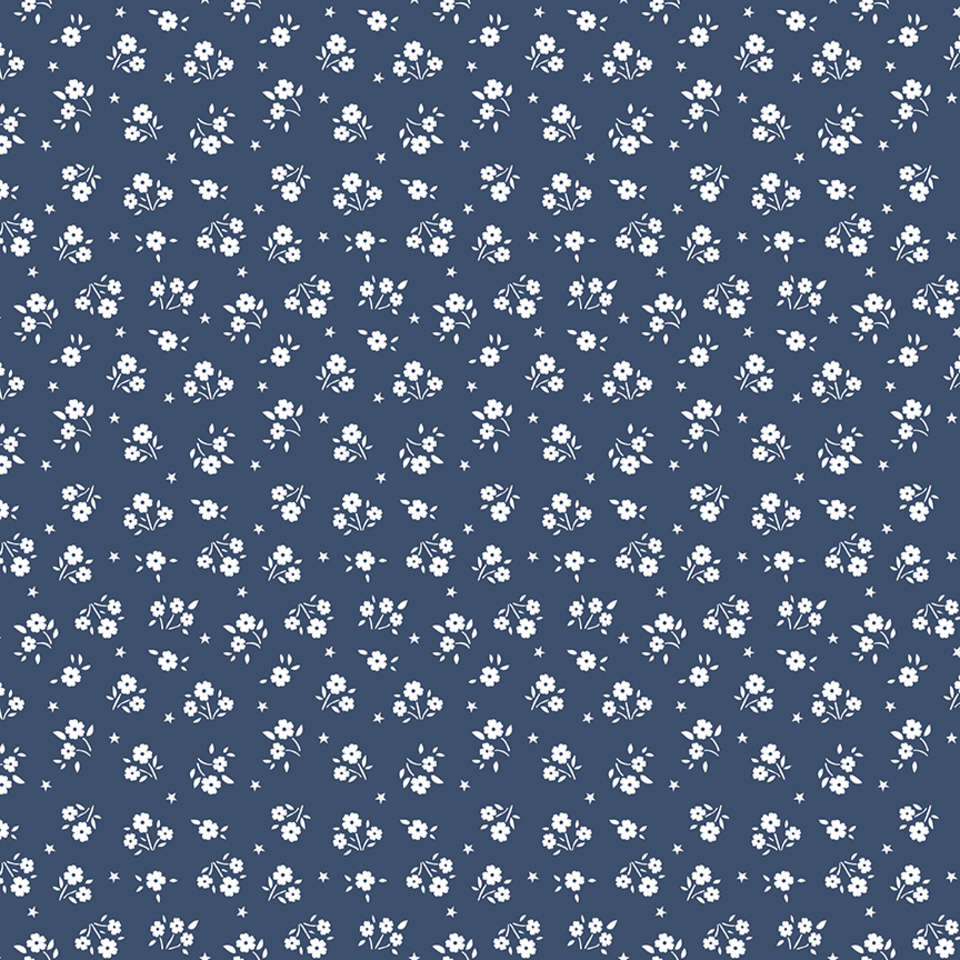 Riley Blake Designs - American Beauty - C14446-NAVY