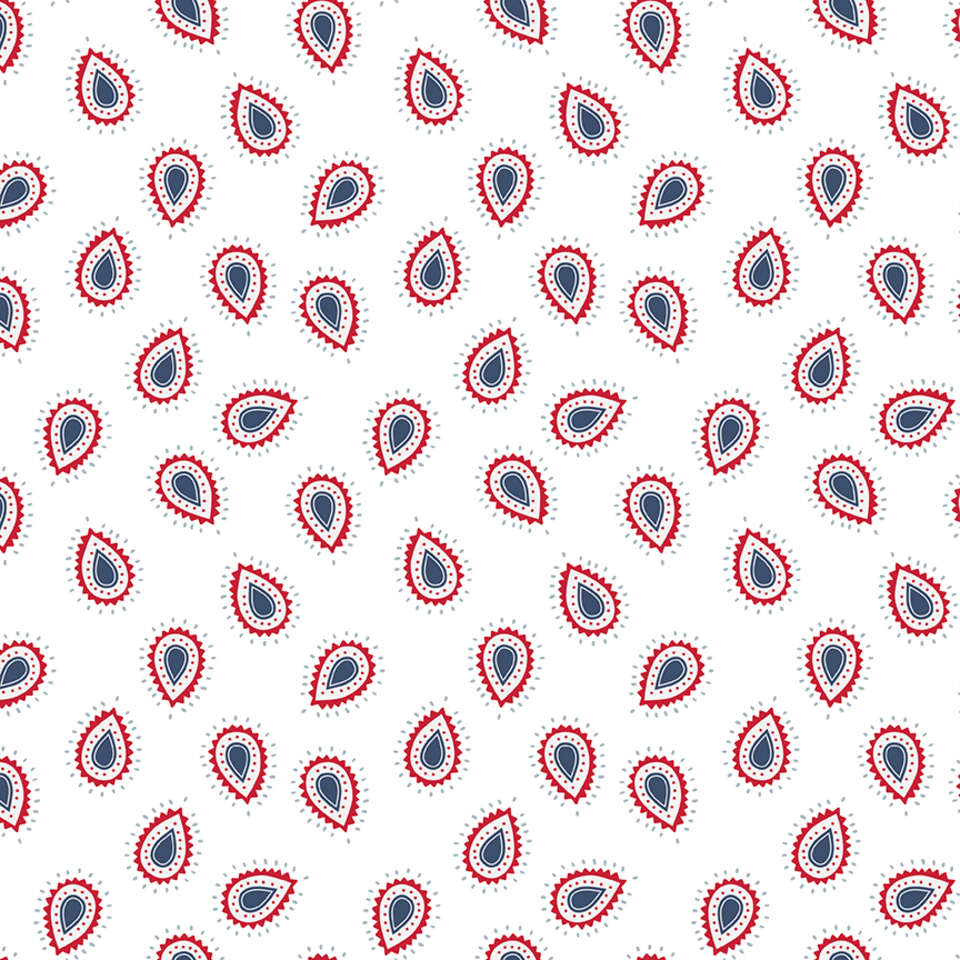 Riley Blake Designs - American Beauty - C14442-WHITE