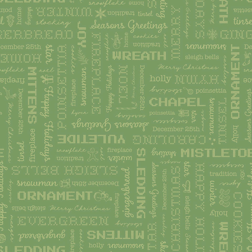 Riley Blake Designs - Home Town Holiday - C14902-BASIL