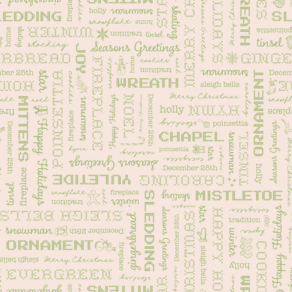 Riley Blake Designs - Home Town Holiday - C14902-LATTE