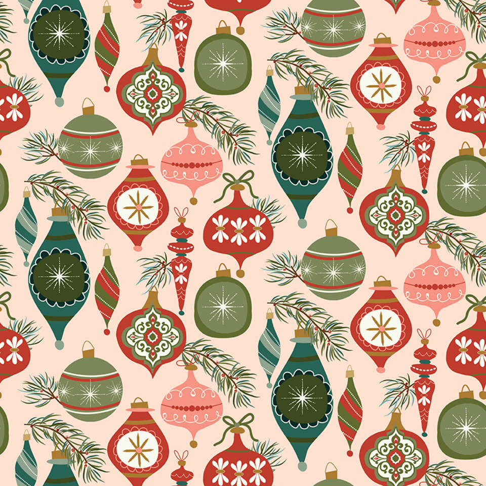 Riley Blake Designs - Christmas Is in Town - C14741-BLUSH