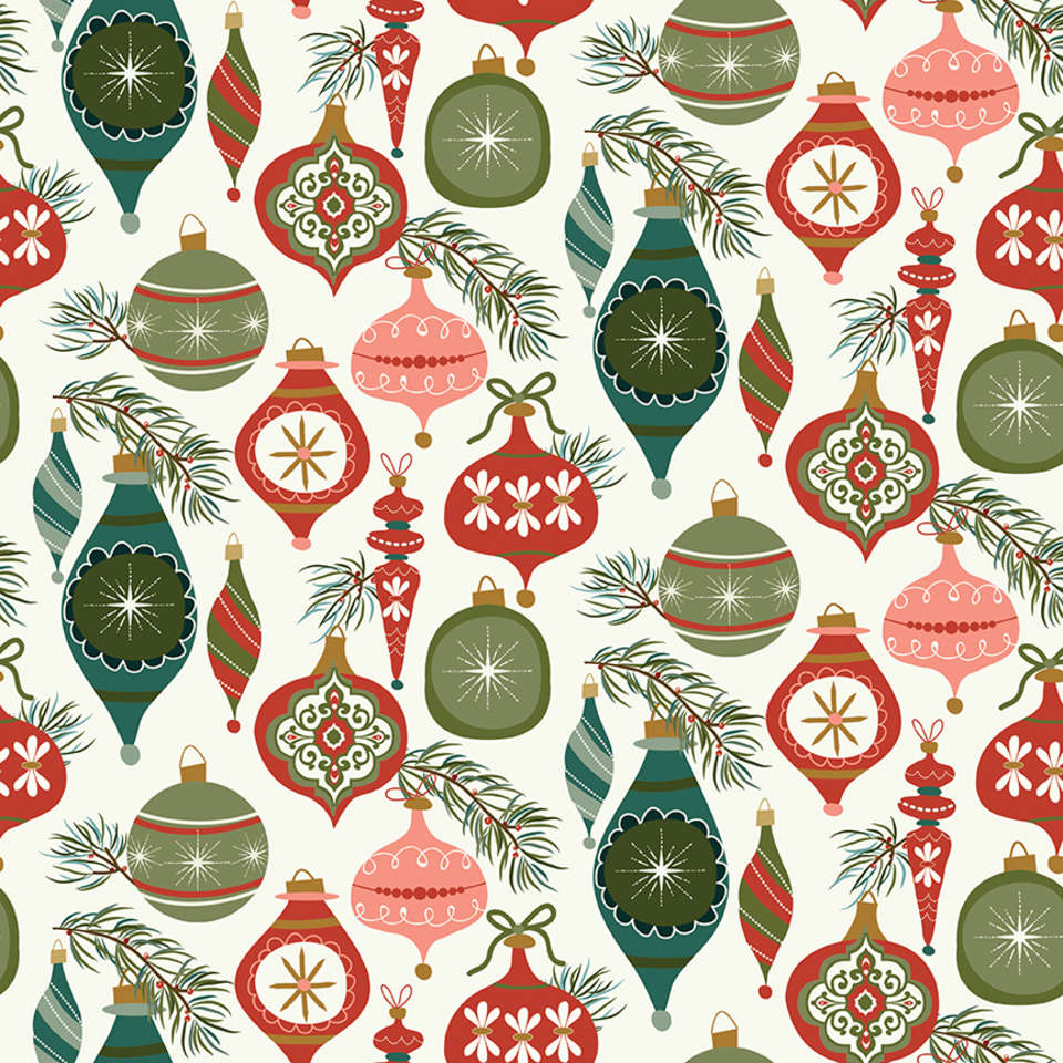 Riley Blake Designs - Christmas Is in Town - C14741-CREAM