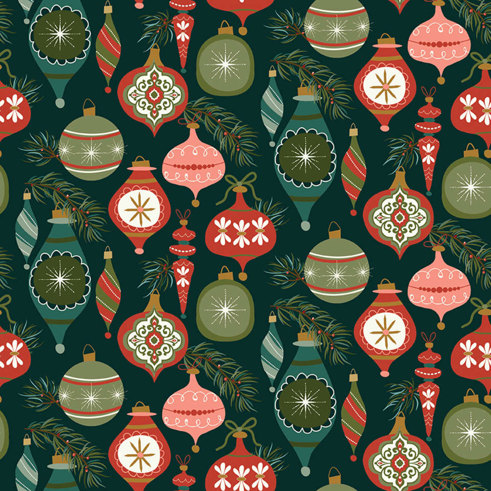 Riley Blake Designs - Christmas Is in Town - C14741-FOREST