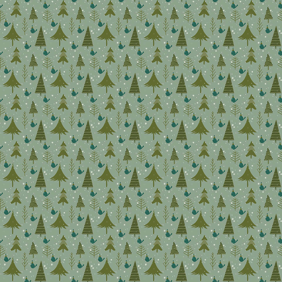 Riley Blake Designs - Christmas Is in Town - C14744-SAGE