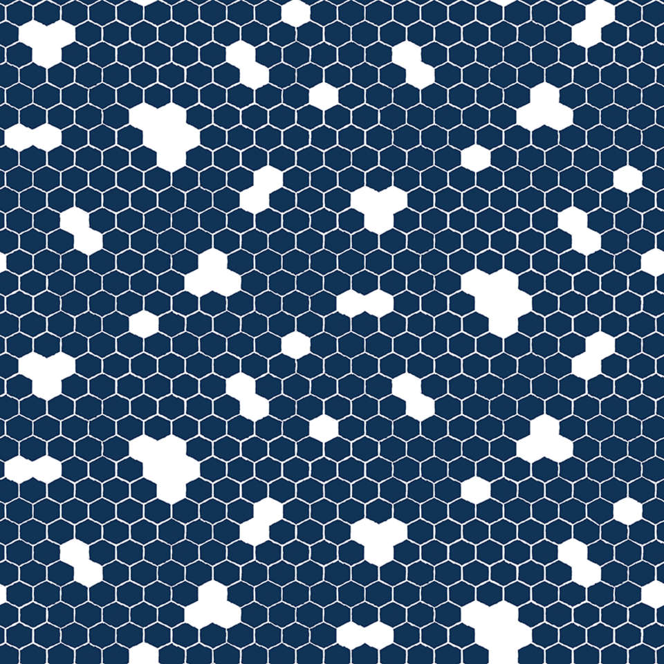 Riley Blake Designs - Honey Bees and Flowers Please - C15135-NAVY