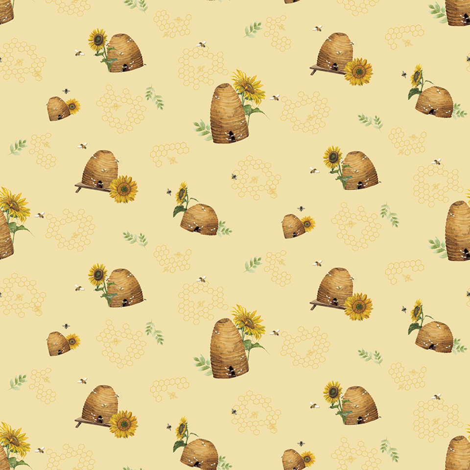 Riley Blake Designs - Honey Bees and Flowers Please - C15132-YELLOW