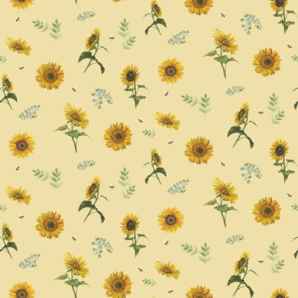 Riley Blake Designs - Honey Bees and Flowers Please - C15133-YELLOW